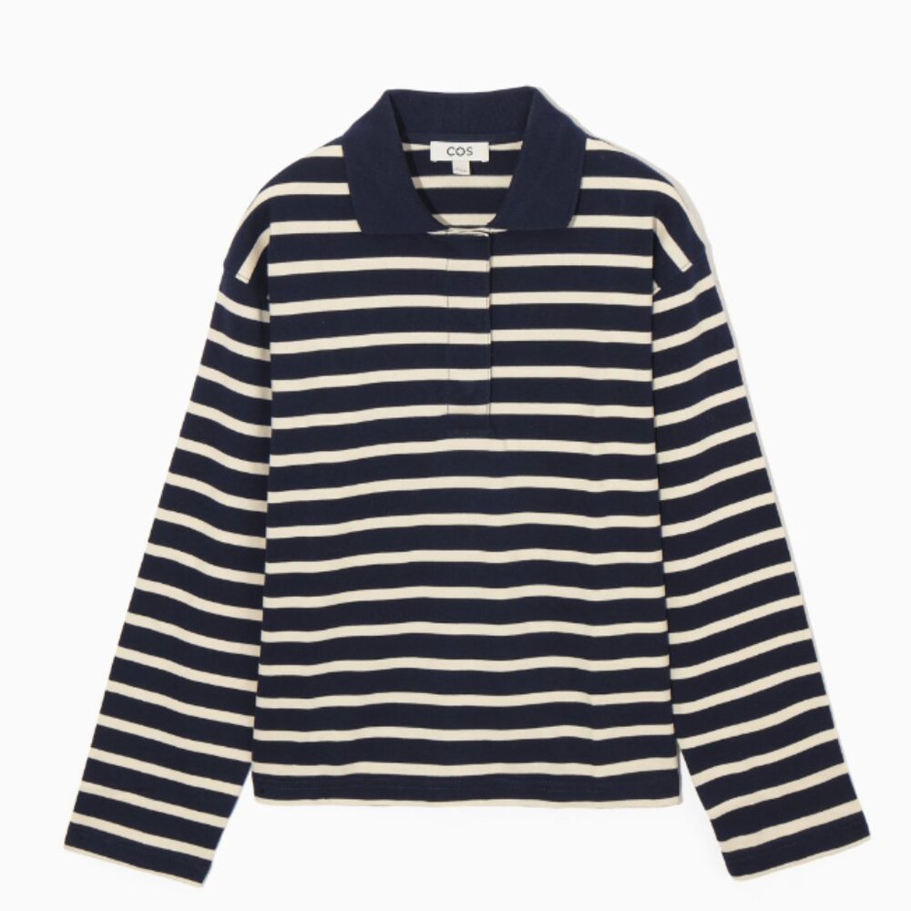 Rugby-style cropped polo